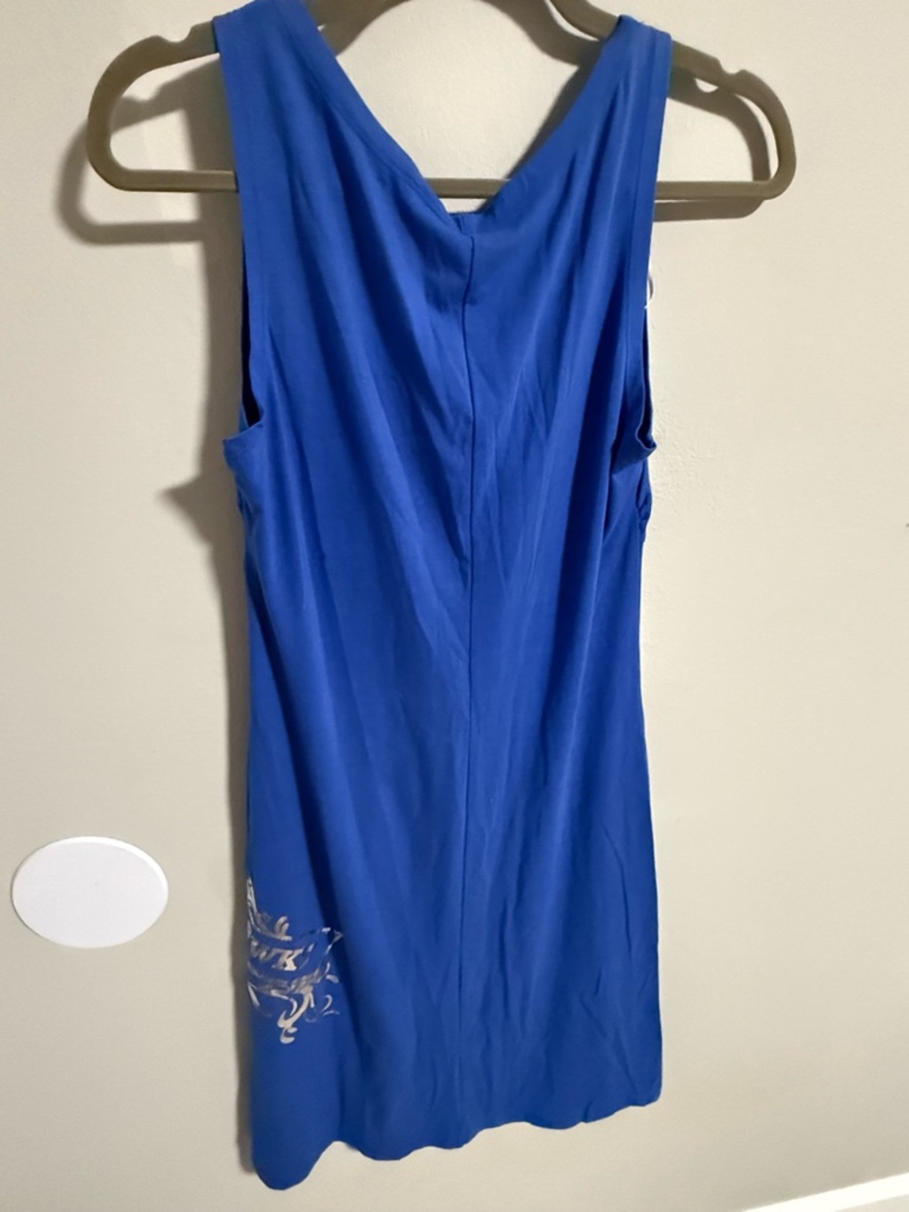 Kansas Jayhawks Blue V-Neck Midi Dress